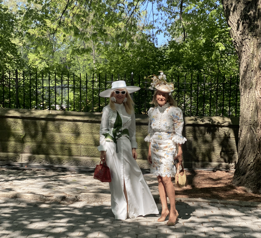 Janna Bullock & Karen Klopp, the Hat Lunch, Central Park, Women's Committee of Central Park Conservancy, Frederick Law Omstead Luncheon. 